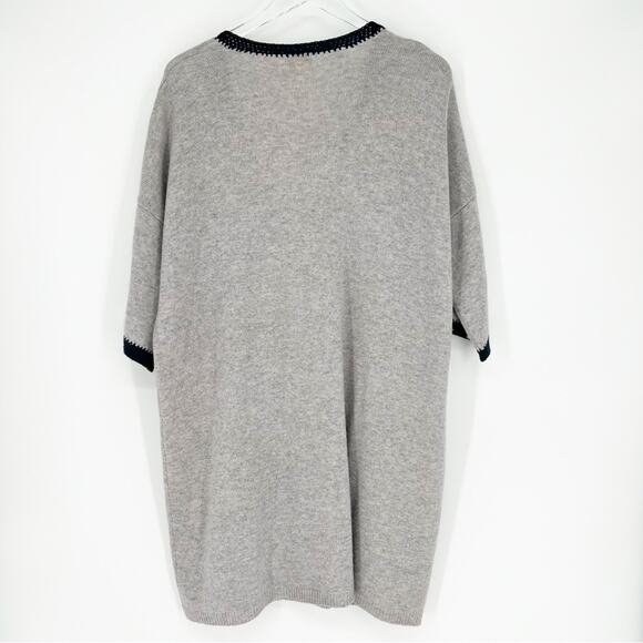 Roberta Roller Rabbit Tassel Wool Blend Cardigan OS Grey - Picture 2 of 7